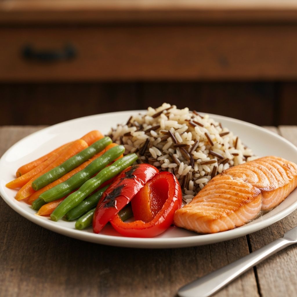 Balanced nutrition plate